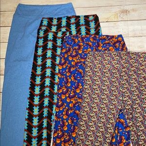 NEW Lularoe Bundle Of OS Leggings.